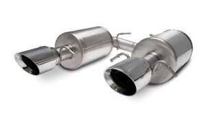 Cadillac STS Performance Exhaust - Rear - CORSA Performance - Axle-Back Touring with Reflective Sound Cancellation Technology, Dual Rear Exit, Single Pro-Series Tips - Polished - `05-`07